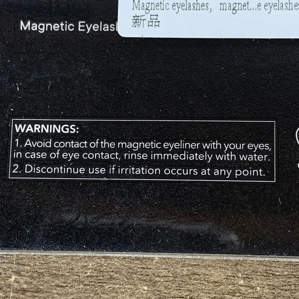 [5 Pairs] Magnetic 5 D Eyelashes and Eyeliner Kit, Reusable